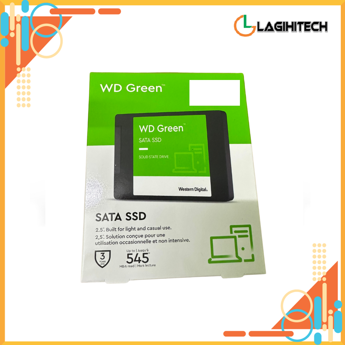 *Lagihitech* Ổ Cứng SSD Western Digital Green 2.5 inch SATA iii Model G3G0A Bảo hành 3 năm – Hàng Chính Hãng