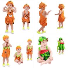 Bộ áo liền quần kèm mũ hình thú cho bé