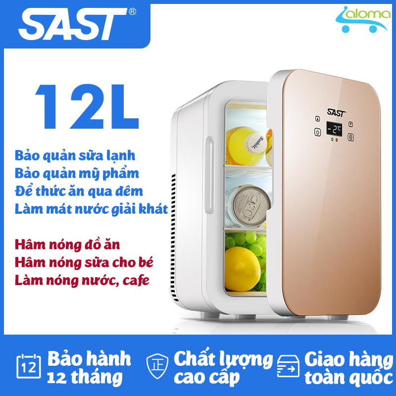 [Cả làm lạnh và hâm nóng] Tủ lạnh 2 ngăn làm lạnh hâm nóng 12 lít SAST ST-12L hiển thị...