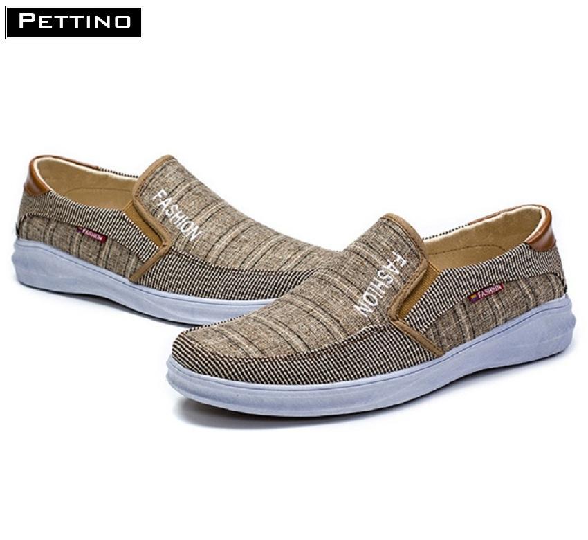 Giày Lười Vải Nam thoáng khí mát mẻ phù hợp với mọi kiểu trang phục Pettino LLKL03