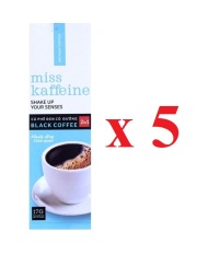 Cà phê đen có đường GU MẠNH Miss Kaffeine 2in1 – 5 gói x 17g – The Kaffeine Coffee – Sản xuât từ cafe rang xay nguyên chất