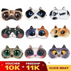 Bịt Mắt Ngủ Cao Cấp Họa Tiết Thú 3D Dễ Thương Kèm Túi Gel Lạnh Giúp Thư Giãn Đôi Mắt – TT CIRINO – Giao Họa Tiết Ngẫu Nhiên