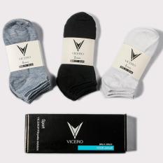 Combo 8 đôi tất VICERO unisex kháng khuẩn khử mùi- Vớ nam, Full hộp- Chọn Màu Tùy Thích