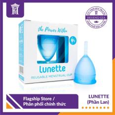 Cốc nguyệt san Lunette, Phần Lan – Hàng nhập khẩu chính hãng, phân phối độc quyền bởi Công ty Hoàng Gia (màu xanh dương, size 1 hộp vuông) – Lunette Menstrual Cup (Light to normal flow) Blue – Lunette Retailer in Vietnam