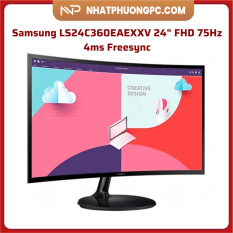 Màn hình Cong Samsung LS24C360EAEXXV 24″ FHD 75Hz 4ms Freesync – Hàng Chính Hãng