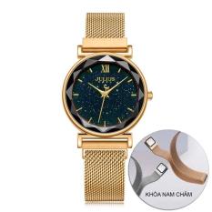 Đồng hồ nữ Julius Hàn Quốc JA-1172 mặt kim tuyến dây nam châm tiện lợi