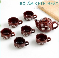 BỘ ẤM TRÀ NHẬT, BỘ TÁCH TRÀ GỐM SỨ 6 LY CAO CẤP – BỘ ẤM CHÉN UỐNG TRÀ CÓ HỘP CÓ THỂ LÀM QUÀ TẶNG- giao màu ngẫu nghiên