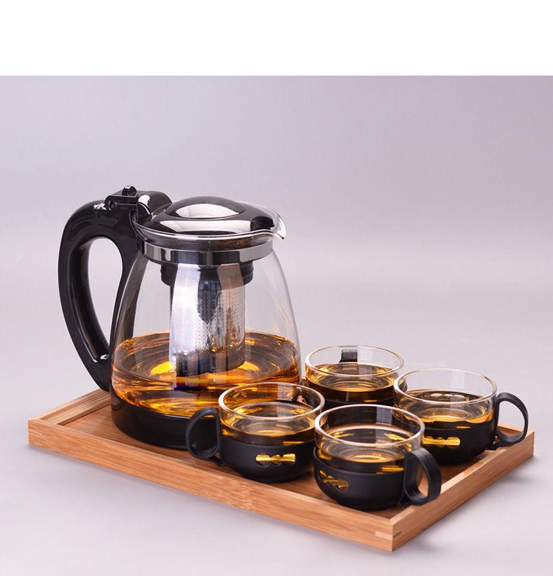 Bình pha trà giữ nhiệt có lưới lọc cao cấp 1.3L Home Wares No8170 (Đen) +- Bình lọc trà 1.3l...