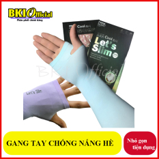 Găng tay chống nắng xỏ ngón Aqua-X Hàn Quốc – Bao tay đi phượt Letslim Siêu Mát chống tia UV