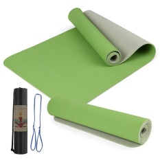 Thảm tập yoga TPE 2 lớp 6mm cao cấp(Tặng Túi Lưới Đựng+Dây buộc)