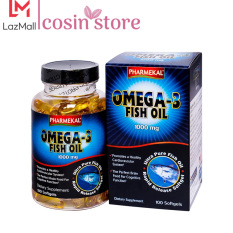 Viên uống Pharmekal Omega-3 Fish Oil 1000mg 100 viên – Omega 3 Dầu Cá Mỹ tốt cho mắt, tim và não bộ – Cosin Store