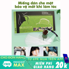Hộp 50 miếng film dán che mặt khi làm tóc bảo vệ mắt, mũi, miệng không bị vụn tóc và thuốc nhuộm va vào thích hợp sử dụng cho gia đình và salon- tấm chắn, miếng nhựa mica che mắt khi nhuộm tóc, khi sử dụng hóa chất