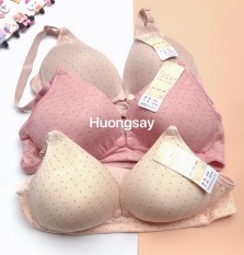 Áo ngực cho con Bú mở cúc họa tiết chấm bi MS558