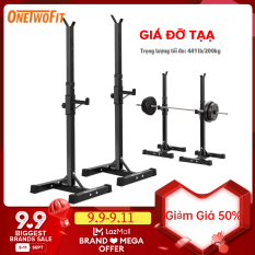 OneTowFit Kệ tạ Thiết bị ép băng ghế nâng tạ / giá tạ đa chức năng Chiều cao từ 112cm đến 177cm OT262