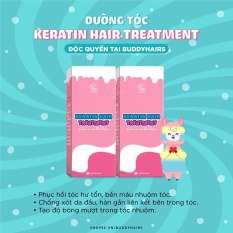 Dưỡng tóc Keratin Hair Treatment – Bền màu nhuộm, Không lo hư tổn của Buddyhairs,Buddy.hairs,Buddyhair TẶNG KÈM găng tay , mũ trùm đầu