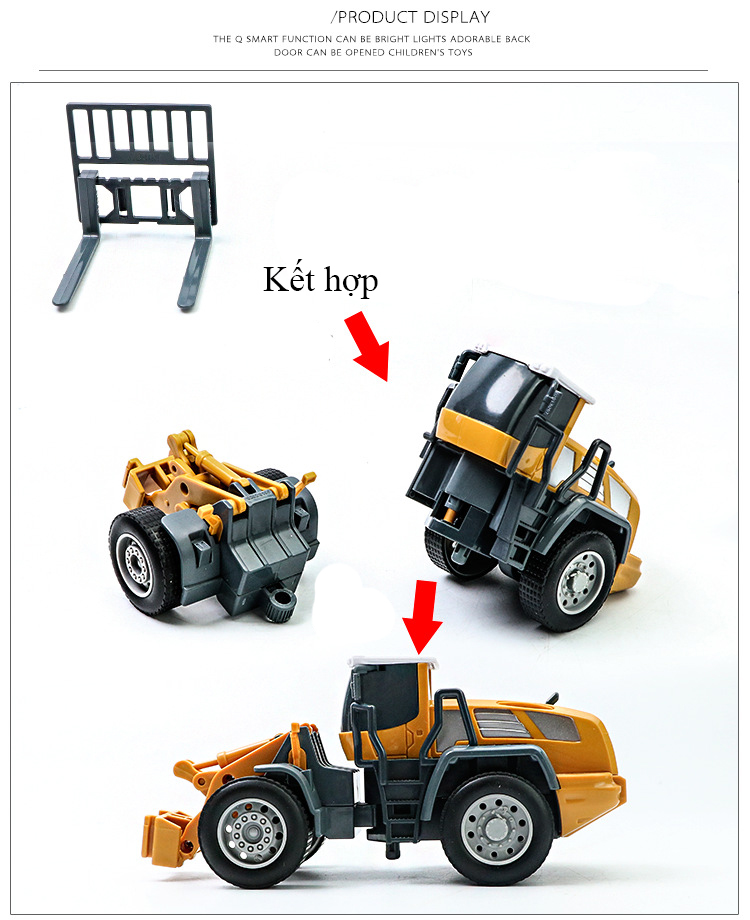 Tuyển tập xe đồ chơi mô hình công trình xây dựng cho bé, chất liệu nhựa an toàn, sắc sảo...