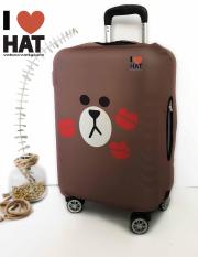 Vỏ bọc vali Gấu brown kiss size S-M-L-XL