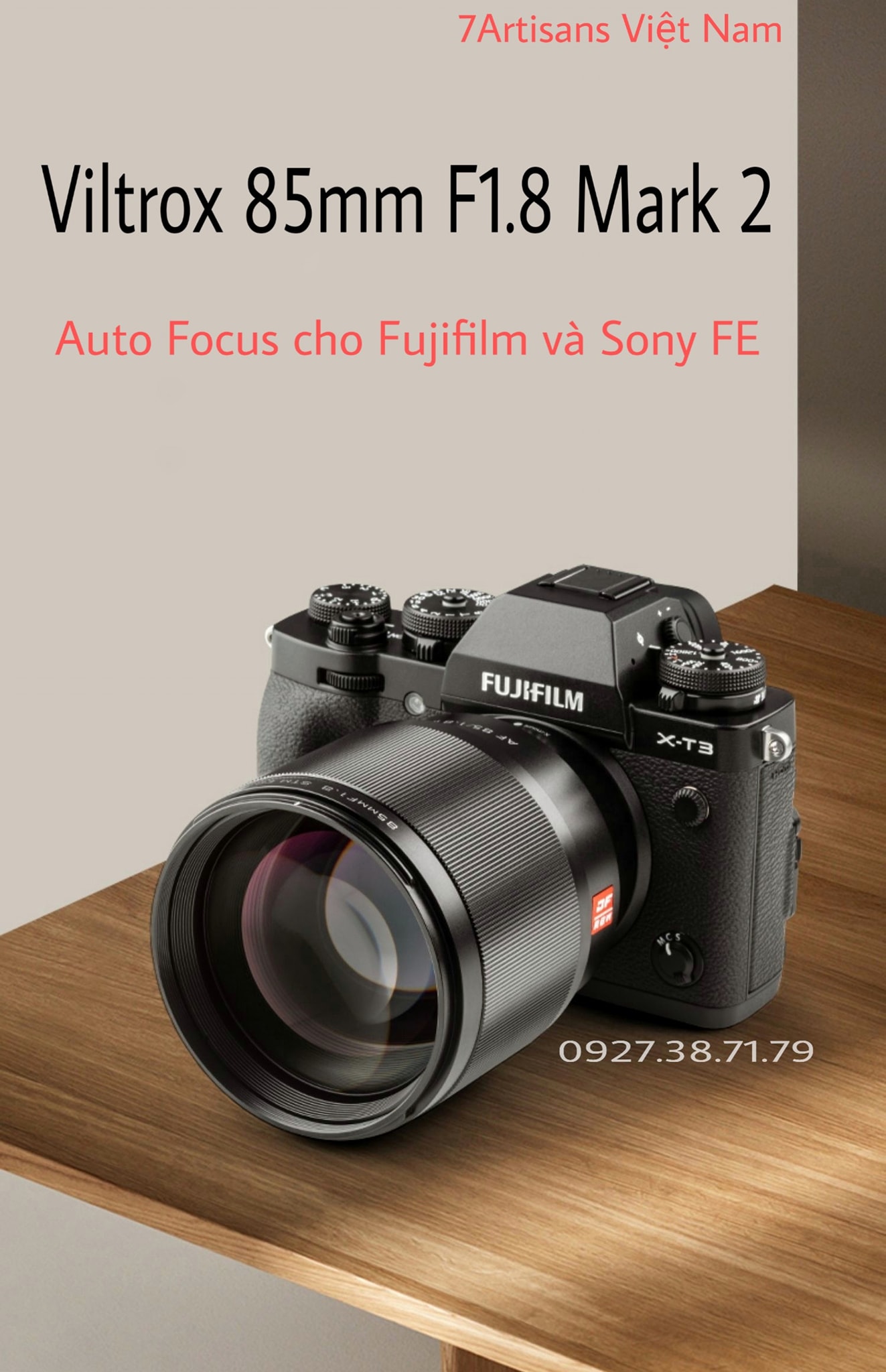 [Trả góp 0%](CÓ SẴN) Ống Kính AF Viltrox 85mm F1.8 II Cho Sony Fujfilm và Nikon Z - Bảo hành...