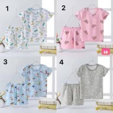 Bộ quần áo sơ sinh 4-6kg vải sợi tre, bộ cộc tay trẻ em vải cotton xước xuất Nhật cao cấp