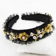 Cài tóc VIP handmade vải ren gắn đá siêu sang VIP07165