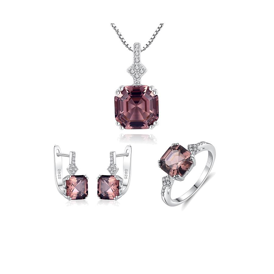 Bộ Trang Sức Bạc Nữ Đính Đá Trang Sức 3 Món Màu Xanh Lam BNT613 Bảo Ngọc Jewelry [ THIẾT...