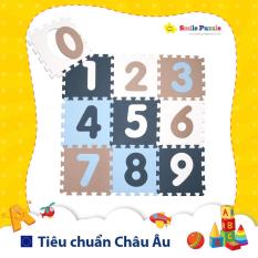 Thảm xốp cho bé – chữ số pastel (10 miếng, tổng kích thước 10 miếng là 0.6mx1.5m) Smile Puzzle – KHÔNG MÙI CHUẨN CHÂU ÂU