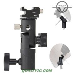 Giá đỡ đă năng gắn đèn flash loại E dù chụp hình studio hot shoe