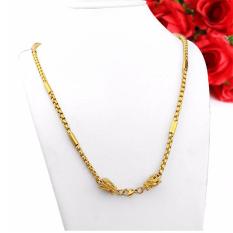 Dây chuyền nam mạ vàng 2 đầu rồng không đen