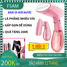 [QUÀ TẶNG 200K] Bàn Ủi Hơi Nước Cầm Tay Loại Tốt, Bàn Là Quần Áo Gấp Gọn Mini Mang Đi Du Lịch Được, Là Phẳng Nhiều Chất Vải, 1500W, Có Bình Chứa Nước Vừa, Mua Giá Tốt Tại Fsam – BẢO HÀNH 12 THÁNG + QUÀ 200K