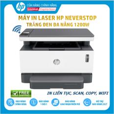 Máy In Laser Trắng Đen Đa Năng HP Neverstop Laser 1200W (In/Copy/Scan/Wifi/Đen-4RY26A) – Hàng Chính Hãng