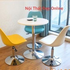 Ghế nhựa, mặt đệm xoay 360 độ, nâng lên hạ xuống