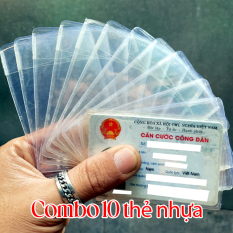 [HCM] [Có Nắp] Combo 10 Túi Nhựa Dẻo PVC Đựng Thẻ ATM, Căn Cước Công Dân, Bằng Lái Xe