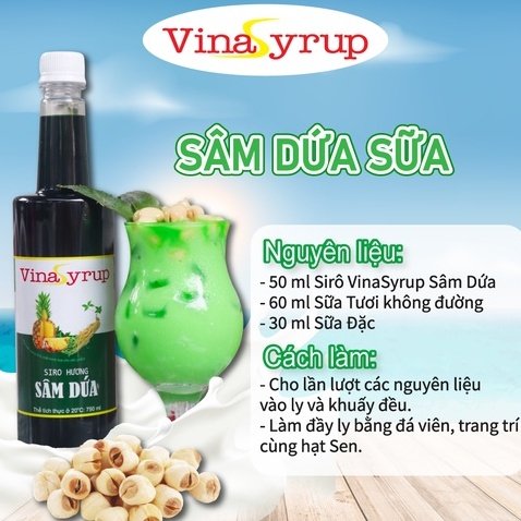 [HCM]Siro Sâm Dứa Vina Syrup - Chai 700ml