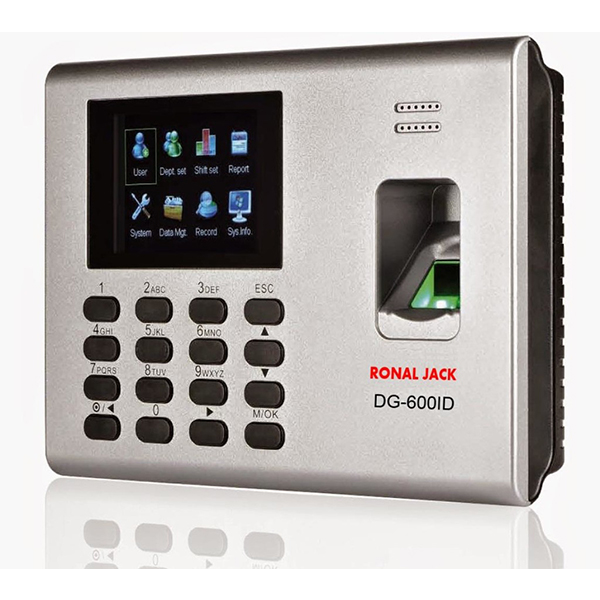 Máy chấm công vân tay và thẻ cảm ứng Ronald Jack DG-600ID