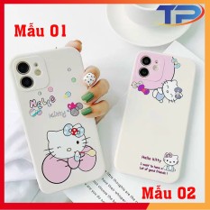 Ốp điện thoại – Ốp lưng iphone dẻo vuông cạnh hình Hello Kitty cho 6/6plus/7/8/7plus/x/xsmax/11/11pro/11promax/12/12pro