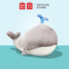 Cá voi nhồi bông Miniso (Xám)