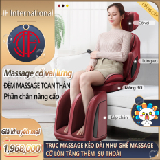 Ghế massage toàn thân, Ghế đệm massage toàn thân rung đa năng, Thiết bị massage vai gáy,lưng, toàn thân gia dụng dành cho người lớn tuổi