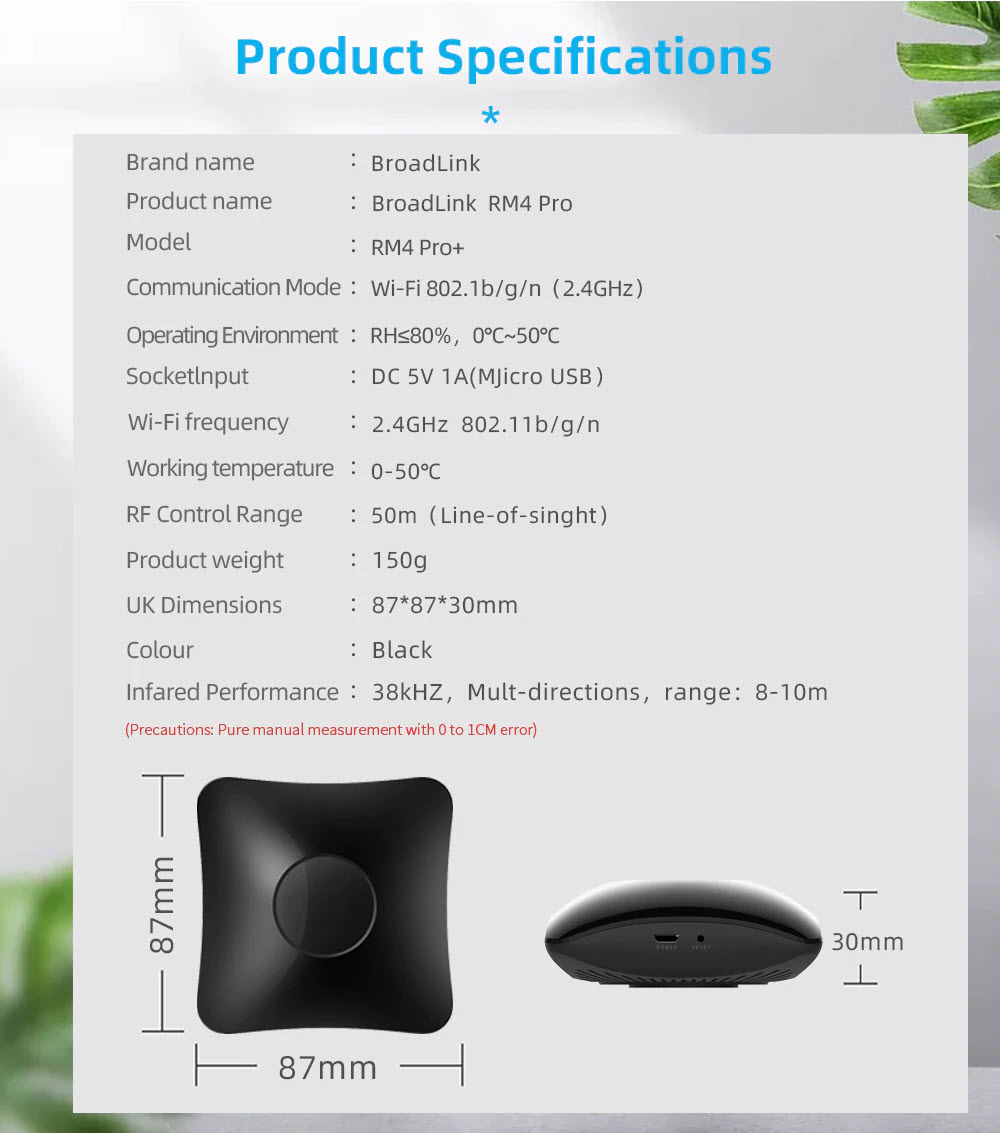 Bộ điều khiển trung tâm Broadlink | Bestcon RM RM4 Pro 433mhz 315mhz RF IR WIFI Universal Remote Control Smart...