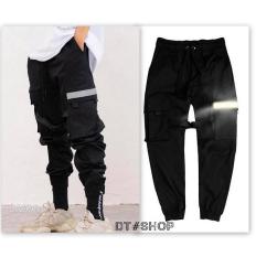 Quần Kaki Nam Lưng Thun Bo Chân Viền Phản Quang Túi chụp plash