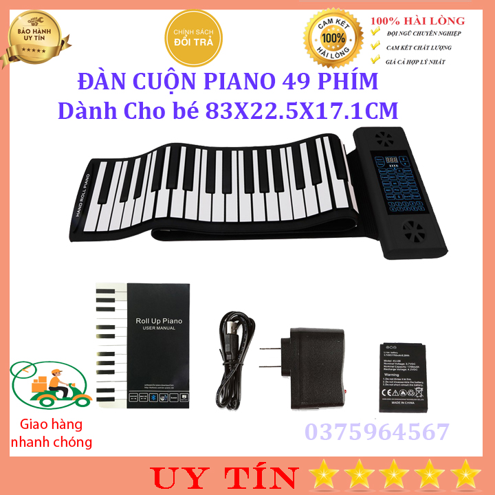 Đàn Piano Cuộn Konix Ps88 - 88 Phím Mềm Dẻo Flexible (Roll Up Piano - Midi Keyboard Controller) - Kèm...