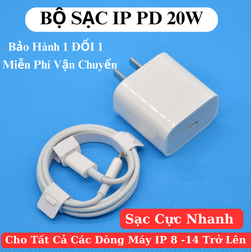 Bộ Sạc Nhanh Ip 20w, Củ Sạc Nhanh Pd 20w Công Nghệ Sạc Nhanh Chuẩn Dòng – Mario Shop