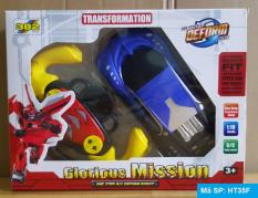 Xe Bugatti điều khiển từ xa pin sạc biến hình robot 1:18 (vô lăn)