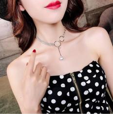 Vòng cổ kết hợp hạt tròn và xích mảnh sang chảnh