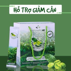 Hộp Cà Phê Xanh kháng mỡ THIÊN NHIÊN VIỆT 10 GÓI ( mẫu mới có tem chống hàng giả )