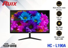 LCD 19” RUIX HC-L190A Black Chính hãng (TN – VGA, HDMI, 1440×900, 75Hz, Kèm cáp HDMI, Dây nguồn 3.5m) + (Mua 2 tặng 1) Tặng Headphone AAP HD-480