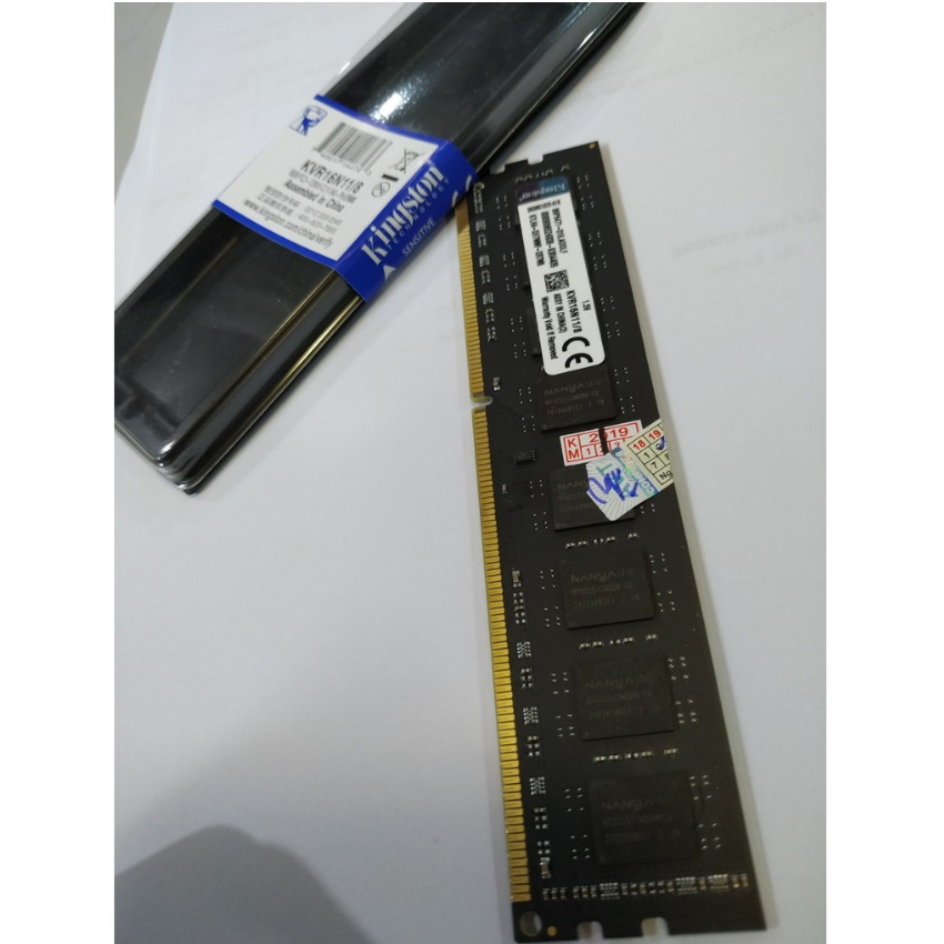 RAM MÁY TÍNH ĐỂ BÀN KINGSTON 8GB DDR3 BUS 1600Mhz. Hàng Nhập Khẩu - Bảo hành 12 tháng.