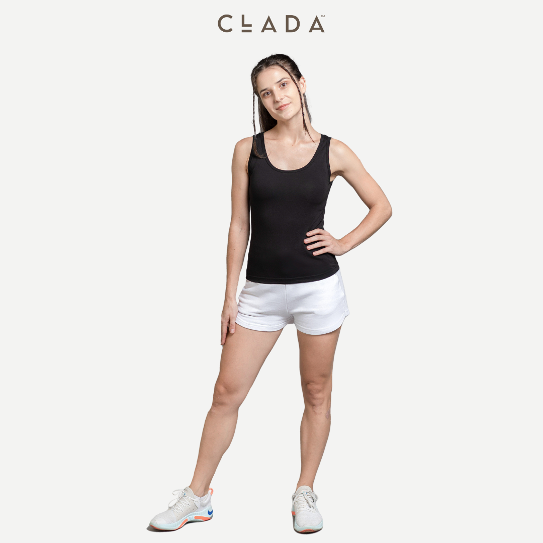 Áo ba lỗ nữ thương hiệu CLADA - Đen
