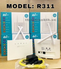 Bộ phát wifi từ sim 4g R311 Kết nối 32 thiết bị, lắp đặt camera, oto, xe khách