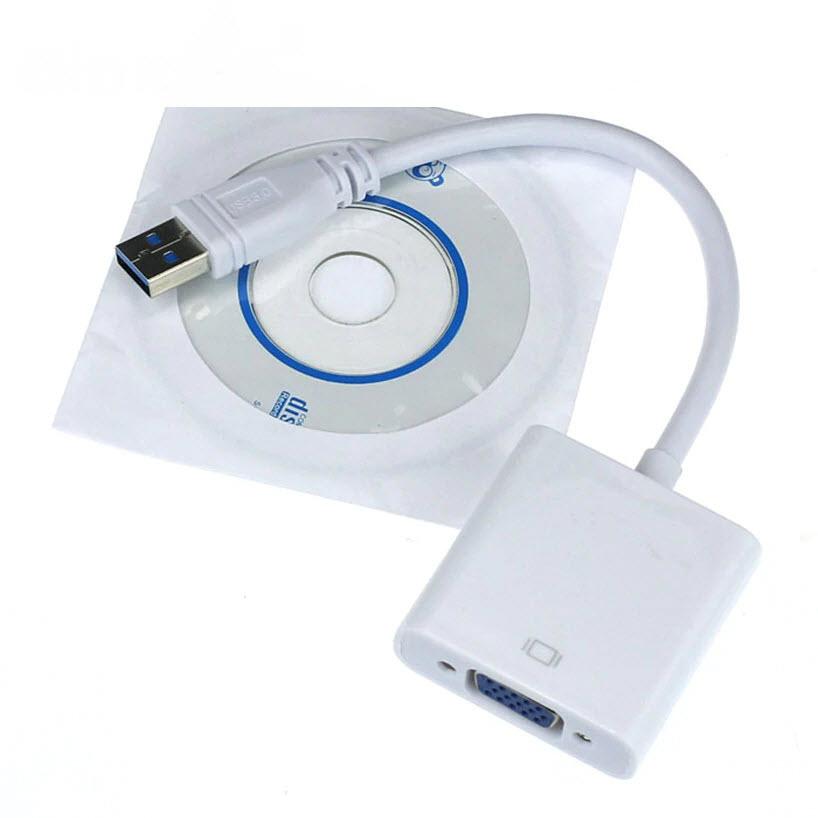 Bộ chuyển USB 3.0 sang VGA Video Display External Cable (Đen)