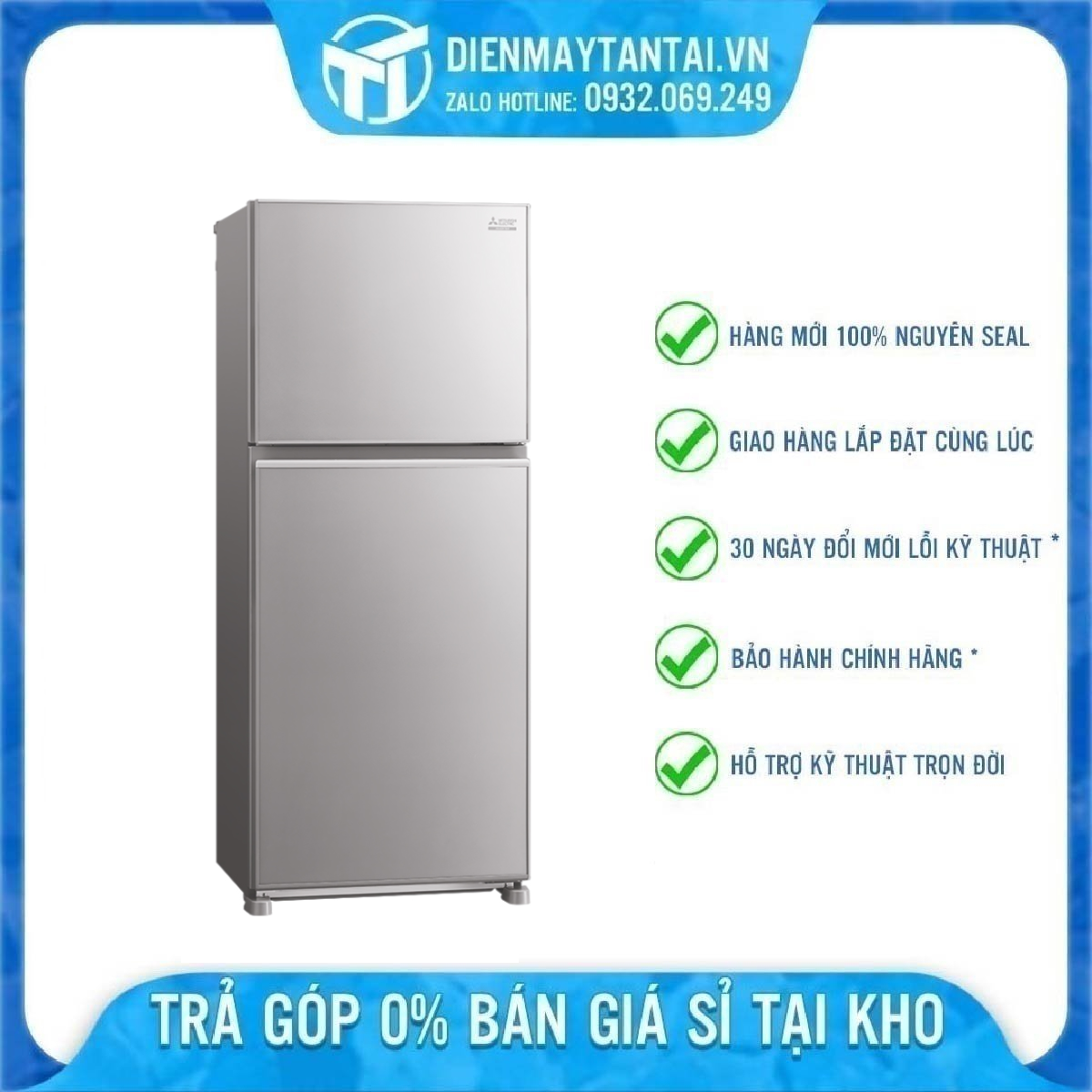 Tủ lạnh Mitsubishi Electric Inverter 376 lít MR-FX47EN-GSL-V Làm lạnh đa chiều, Kháng khuẩn, Khử mùi Carbon hoạt tính – Giao miễn phí HCM-LONG AN-CẦN THƠ-BÌNH DƯƠNG-ĐỒNG NAI-BÀ RỊA VŨNG TÀU